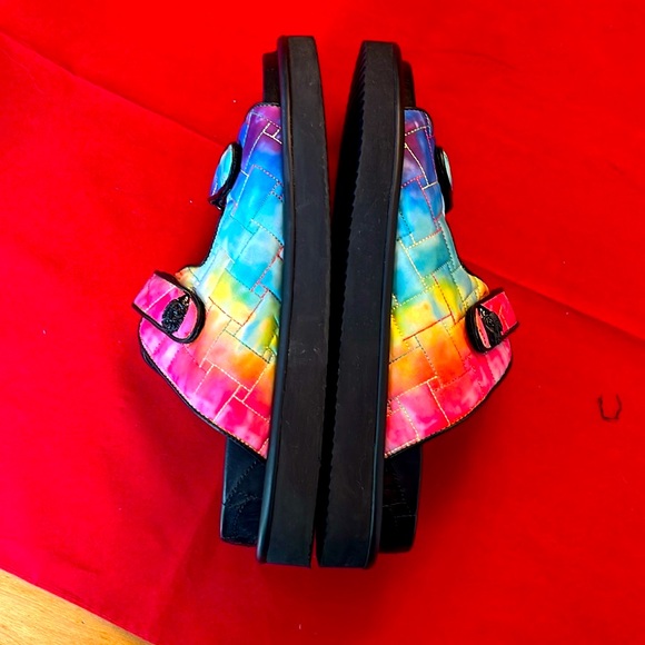 Kurt Geiger London Quilted Tie dye Rainbow Sandal Slides Size Euro 47-US 13 main image 9